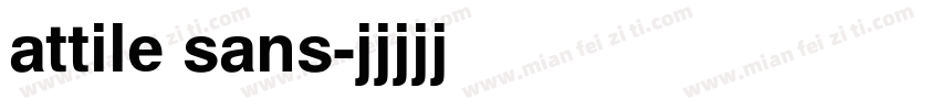 attile sans字体转换